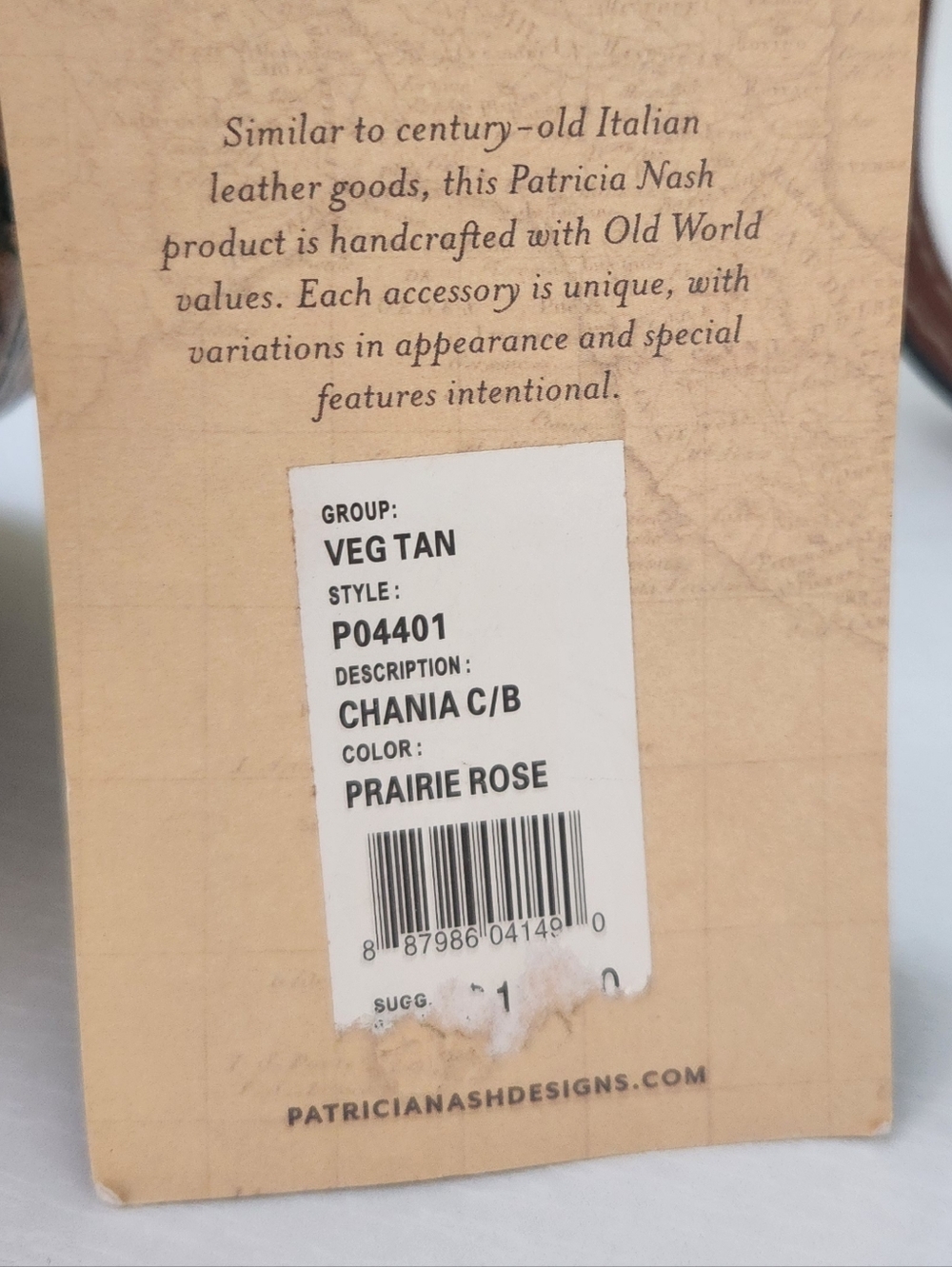 NWT Patricia Nash Leather Crossbody Purse - Prairie Rose - New In Bag + Wallet - Picture 14 of 14